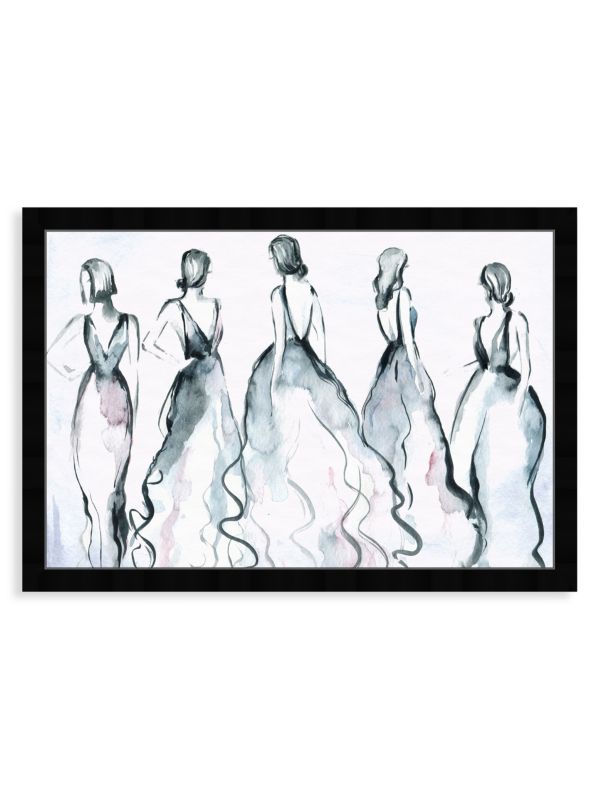 Oliver Gal Friends Of The Runway Framed Canvas Art Print